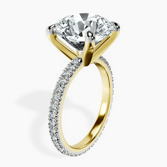 10kt Yellow Gold Claire Full Eternity Lab Diamond Ring standing product image one