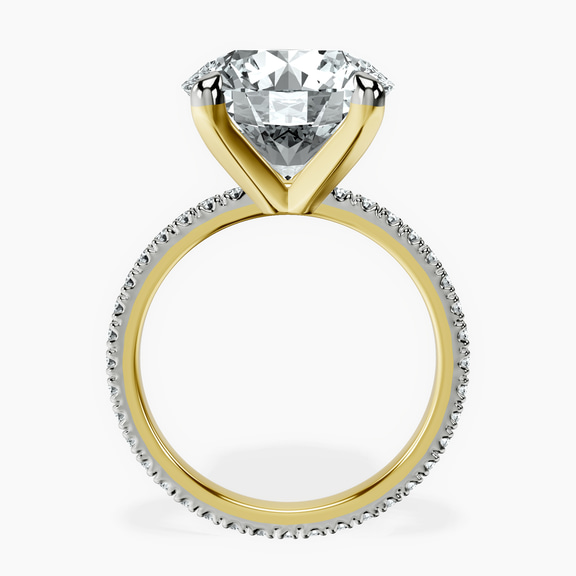 10kt Yellow Gold Claire Full Eternity Lab Diamond Ring side right image one