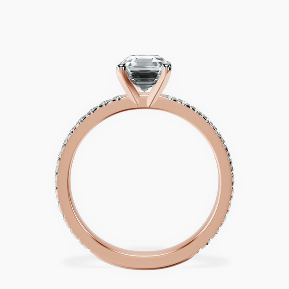 10kt Rose Gold Emily Eternity Lab Diamond Ring side right image one