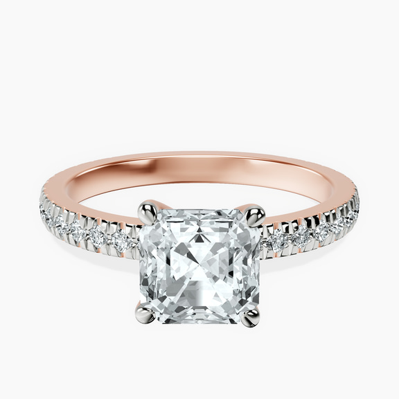 9ct Rose Gold Emily Eternity Lab Diamond Ring front image