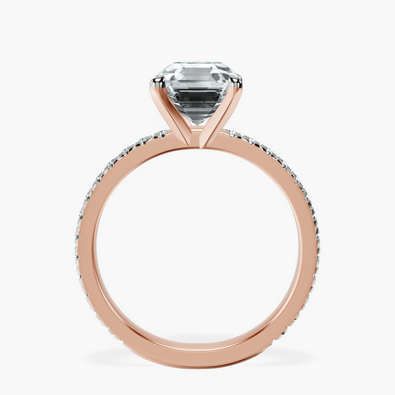 14kt Rose Gold Emily Eternity Lab Diamond Ring side right image one