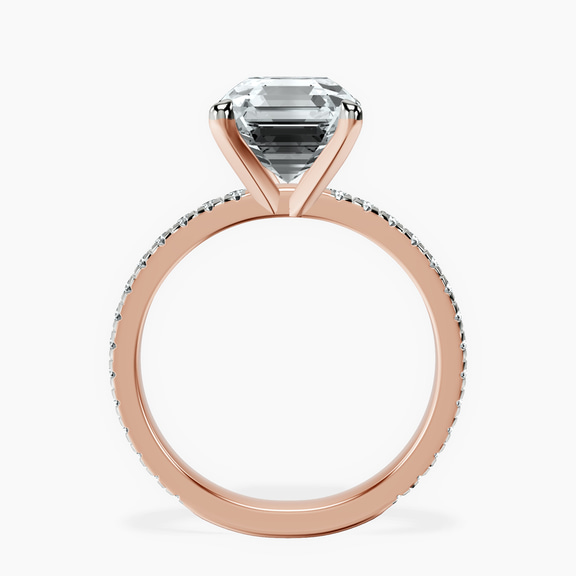 10kt Rose Gold Emily Eternity Lab Diamond Ring side right image one