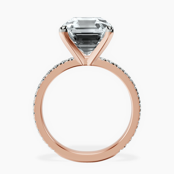 18kt Rose Gold Emily Eternity Lab Diamond Ring side right image one