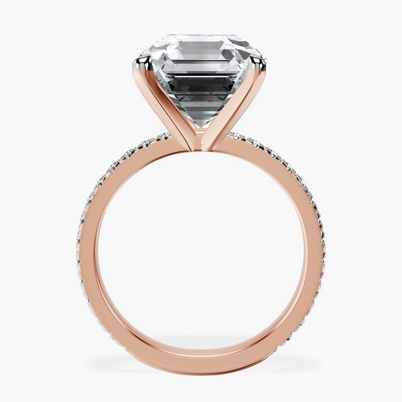 10kt Rose Gold Emily Eternity Lab Diamond Ring side right image one
