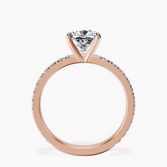 9ct Rose Gold Emily Eternity Lab Diamond Ring side right image one