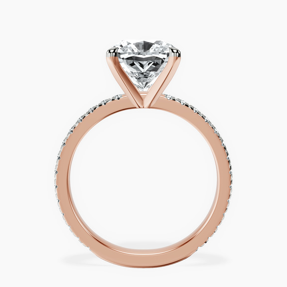 10kt Rose Gold Emily Eternity Lab Diamond Ring side right image one