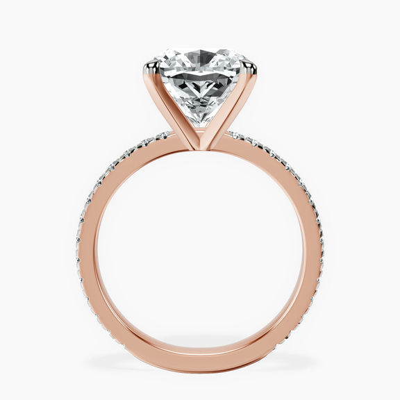 10kt Rose Gold Emily Eternity Lab Diamond Ring side right image one