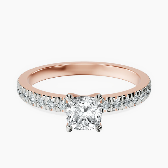 10kt Rose Gold Emily Eternity Lab Diamond Ring front image
