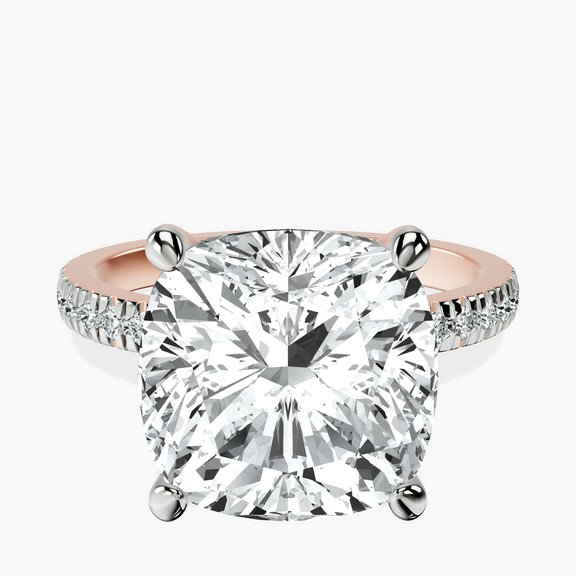 10kt Rose Gold Emily Eternity Lab Diamond Ring front image