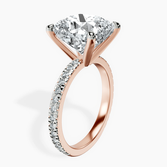10kt Rose Gold Emily Eternity Lab Diamond Ring standing product image one