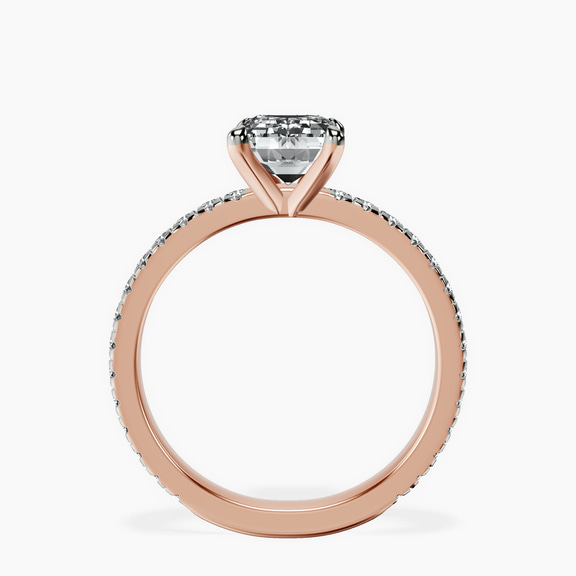 9ct Rose Gold Emily Eternity Lab Diamond Ring side right image one