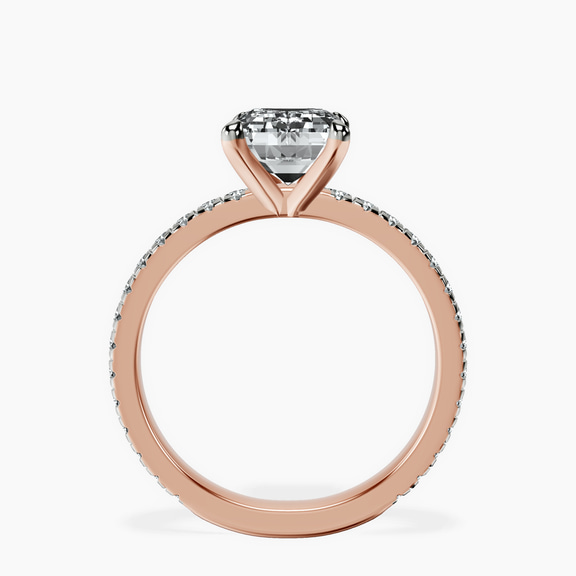 10kt Rose Gold Emily Eternity Lab Diamond Ring side right image one