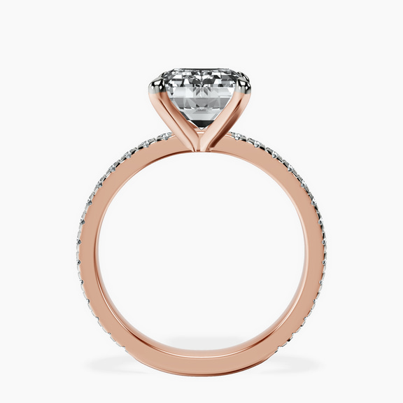 14kt Rose Gold Emily Eternity Lab Diamond Ring side right image one