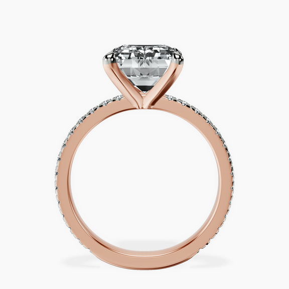 14kt Rose Gold Emily Eternity Lab Diamond Ring side right image one