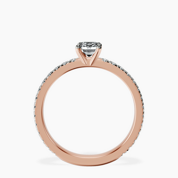 14kt Rose Gold Emily Eternity Lab Diamond Ring side right image one