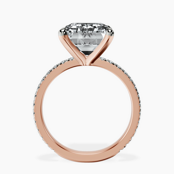 18kt Rose Gold Emily Eternity Lab Diamond Ring side right image one