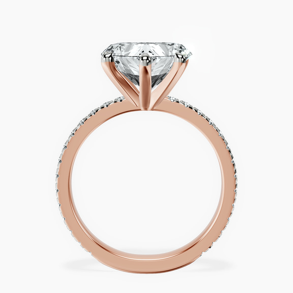 10kt Rose Gold Emily Eternity Lab Diamond Ring side right image one
