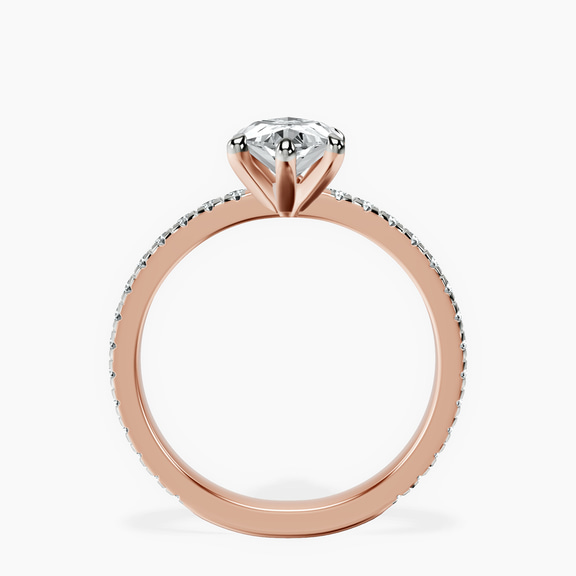 9ct Rose Gold Emily Eternity Lab Diamond Ring side right image one
