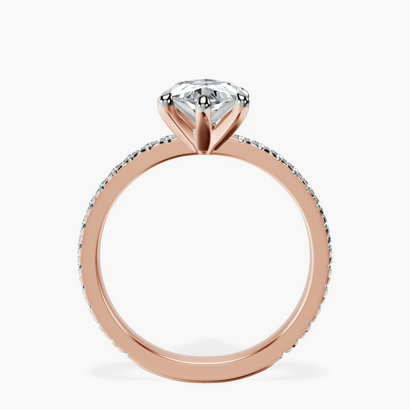 14kt Rose Gold Emily Eternity Lab Diamond Ring side right image one
