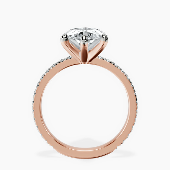 10kt Rose Gold Emily Eternity Lab Diamond Ring side right image one