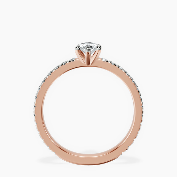 14kt Rose Gold Emily Eternity Lab Diamond Ring side right image one