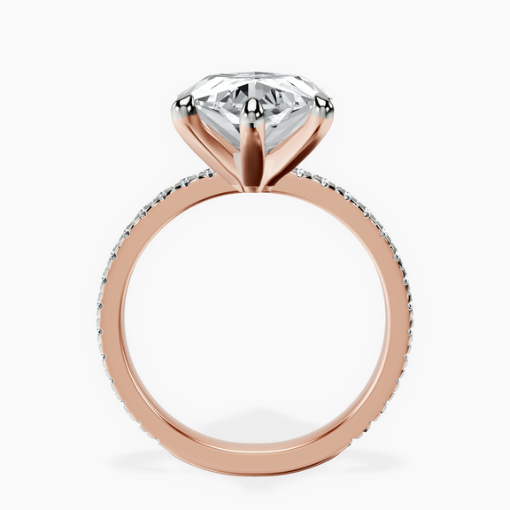 14kt Rose Gold Emily Eternity Lab Diamond Ring side right image one
