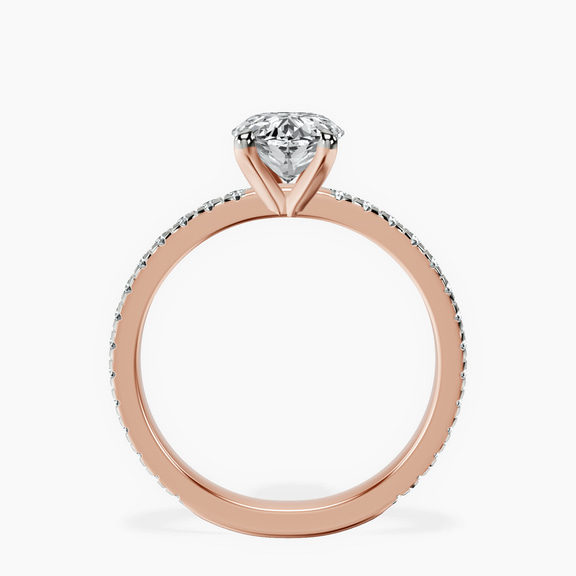 9ct Rose Gold Emily Eternity Lab Diamond Ring side right image one