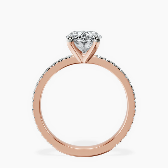 10kt Rose Gold Emily Eternity Lab Diamond Ring side right image one