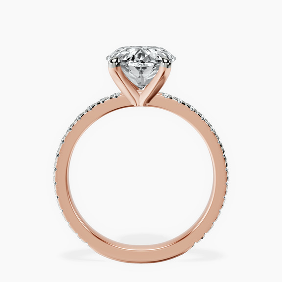 10kt Rose Gold Emily Eternity Lab Diamond Ring side right image one