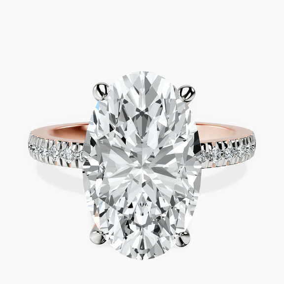 10kt Rose Gold Emily Eternity Lab Diamond Ring front image