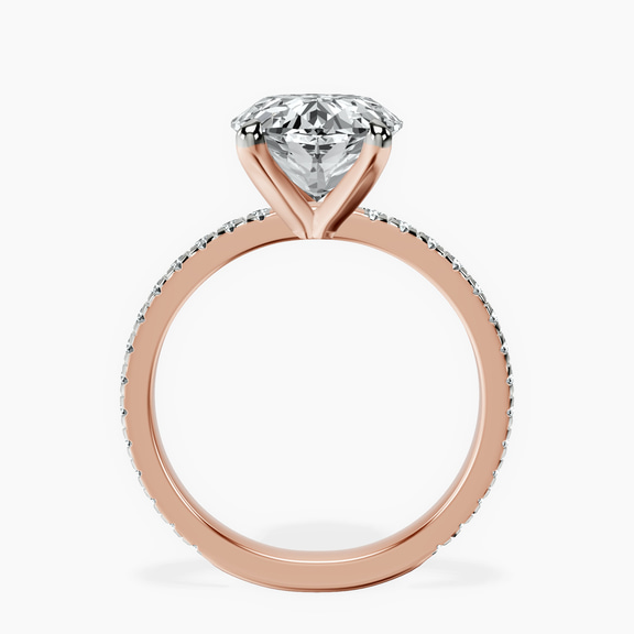 10kt Rose Gold Emily Eternity Lab Diamond Ring side right image one
