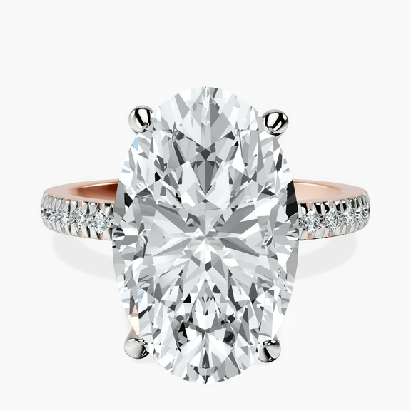 10kt Rose Gold Emily Eternity Lab Diamond Ring front image