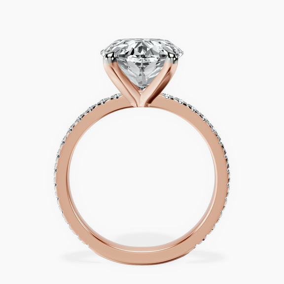 10kt Rose Gold Emily Eternity Lab Diamond Ring side right image one