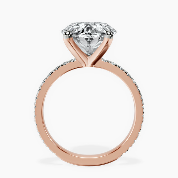 10kt Rose Gold Emily Eternity Lab Diamond Ring side right image one
