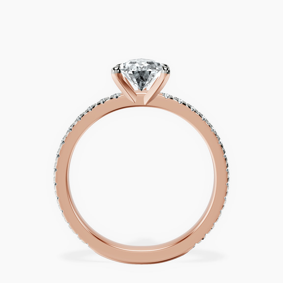 14kt Rose Gold Emily Eternity Lab Diamond Ring side right image one