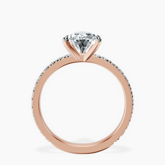 9ct Rose Gold Emily Eternity Lab Diamond Ring side right image one