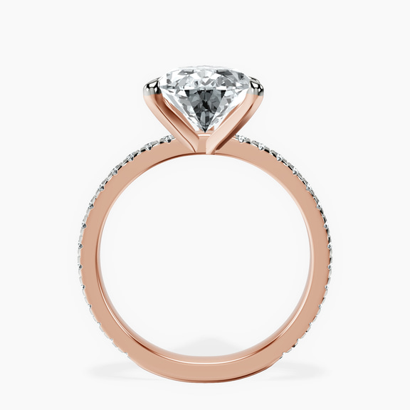 14kt Rose Gold Emily Eternity Lab Diamond Ring side right image one