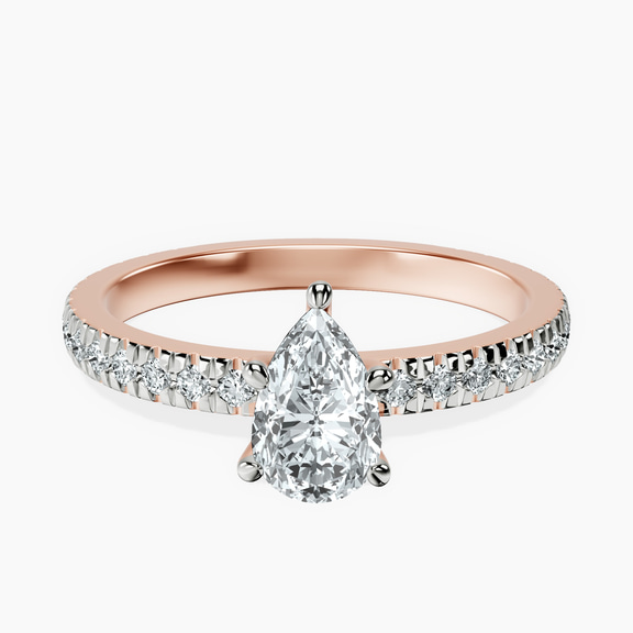14kt Rose Gold Emily Eternity Lab Diamond Ring front image