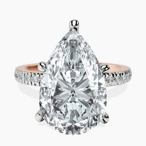 14kt Rose Gold Emily Eternity Lab Diamond Ring front image