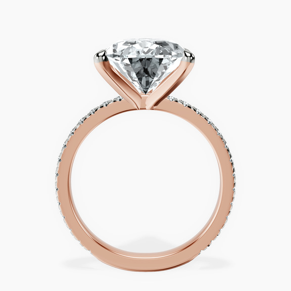 14kt Rose Gold Emily Eternity Lab Diamond Ring side right image one