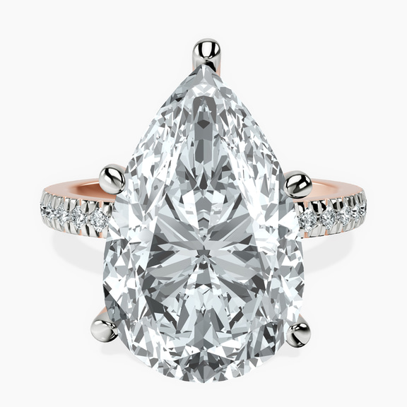 10kt Rose Gold Emily Eternity Lab Diamond Ring front image