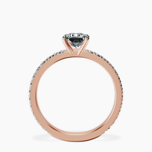 10kt Rose Gold Emily Eternity Lab Diamond Ring side right image one