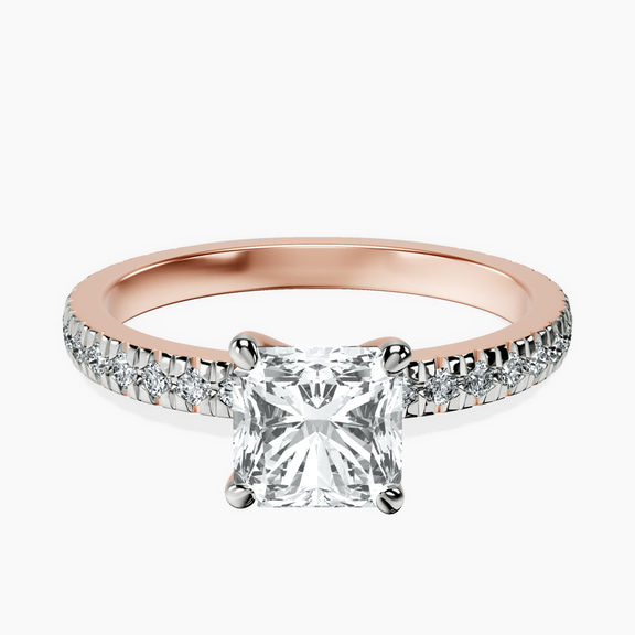 14kt Rose Gold Emily Eternity Lab Diamond Ring front image