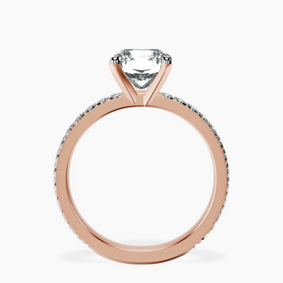 9ct Rose Gold Emily Eternity Lab Diamond Ring side right image one