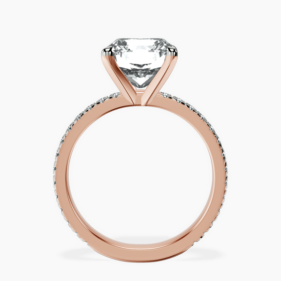 18kt Rose Gold Emily Eternity Lab Diamond Ring side right image one