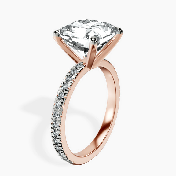 10kt Rose Gold Emily Eternity Lab Diamond Ring standing product image one
