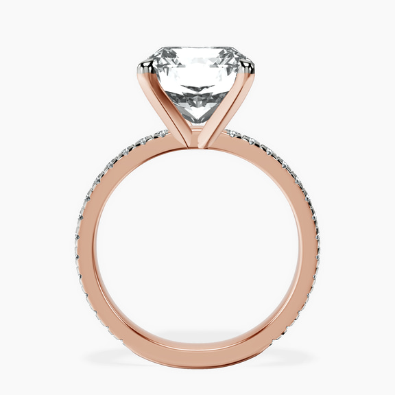 10kt Rose Gold Emily Eternity Lab Diamond Ring side right image one