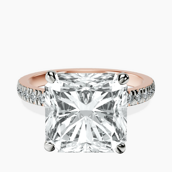 14kt Rose Gold Emily Eternity Lab Diamond Ring front image