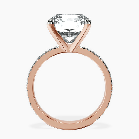 10kt Rose Gold Emily Eternity Lab Diamond Ring side right image one
