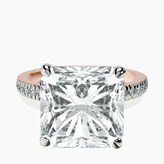 10kt Rose Gold Emily Eternity Lab Diamond Ring front image